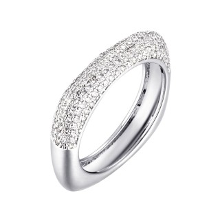 Кольцо серебряное с фианитами «Caviar Shine» Fresh Jewelry (арт.CZ-R02165-X-W-X-X-W)