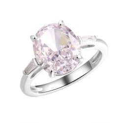 Кольцо из серебра с фианитом (Арт.cz-r04269-x-w-w-x-w)