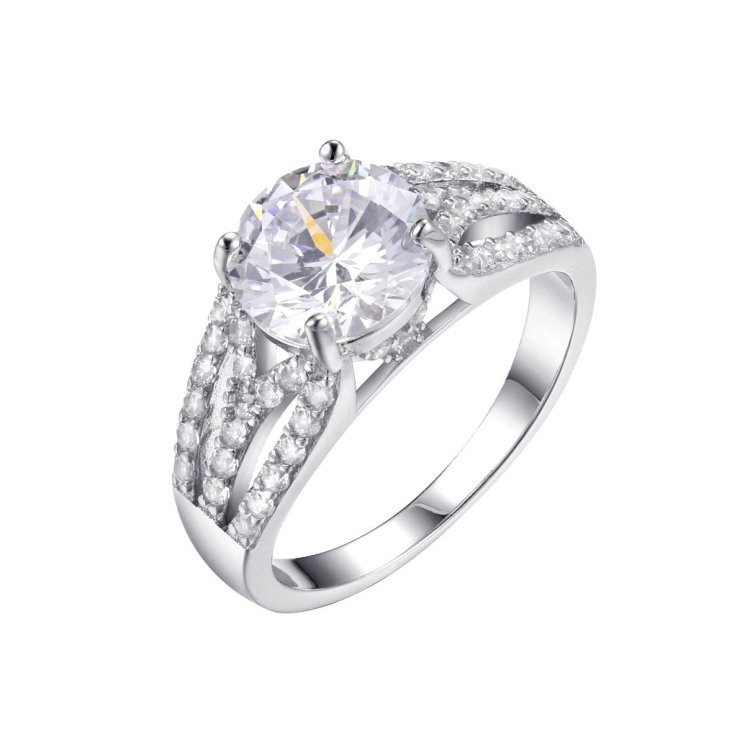 Кольцо из серебра с фианитом (Арт.mp-r09477-x-w-w-x-w)