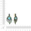 Серьги из золота с сапфирами и топазами «Перо океана» MYJEWELS (арт.AASE3212)