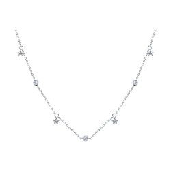 Колье из серебра с фианитами (Арт.94070738)