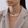 Колье золотое пробы 585 с жемчугом (Арт.797075)