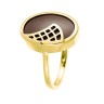Кольцо с керамикой «Lemon Ceramic» серебро 925 Fresh Jewelry (арт.01119)