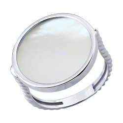 Кольцо из серебра с перламутром (Арт.94-310-02303-1)