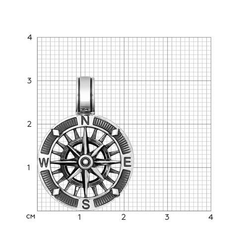 Подвеска из чернёного серебра (Арт.95030154)