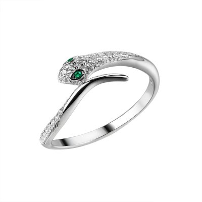 Кольцо из серебра с фианитом (Арт.cz-r01886-x-w-nce-x-w)