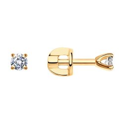Серьги из золота с бриллиантами (Арт.1021824-66)