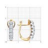Серьги из золота с бриллиантами (Арт.1022050)