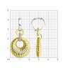 Серьги из золочёного серебра с фианитами (Арт.93-121-01832-1)