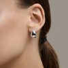 Серьги из серебра со вставкой «Капля света» Соколов (арт.9402)
