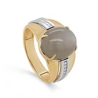 Кольцо золото с лунным камнем и бриллиантами Bloom Shine Kabarovsky (арт.11-21585-8700)