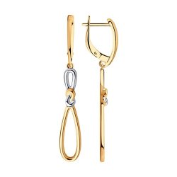 Серьги из золочёного серебра (Арт.93020960)