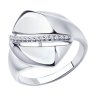Кольцо из серебра с фианитами (Арт.94-110-00678-1)