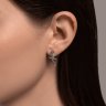 Серьги из серебра с фианитами (Арт.94026647)