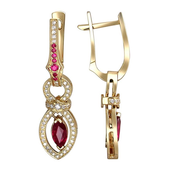 Серьги Эстет (Арт.01s647974-3) Серьги Эстет (Арт.01s647974-3)