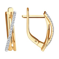 Серьги из золота с бриллиантами (Арт.51-220-01895-1)