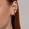 Серьга каффа из серебра (Арт.94170323)