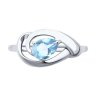 Кольцо из серебра с топазом (Арт.94-310-00594-1)