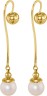 Серьги серебряные с жемчугом «Beautiful 35G» Rivoli (арт.AAS-10-10-35-G)
