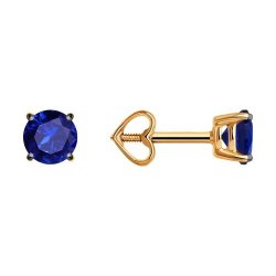 Серьги из золота с сапфирами (Арт.51-222-02297-1)