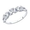 Кольцо из серебра с фианитами (Арт.94012848)