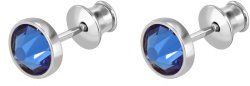 Серьги из серебра с кристаллом swarovski (Арт.bds-5-ss30-34-s)