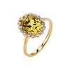 Кольцо золото с бриллиантами и кварцем «Garden Shine» Estet (арт.01К635922-4)