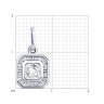 Подвеска золотая пробы 585 с горным хрусталем (Арт.73-00170-3)