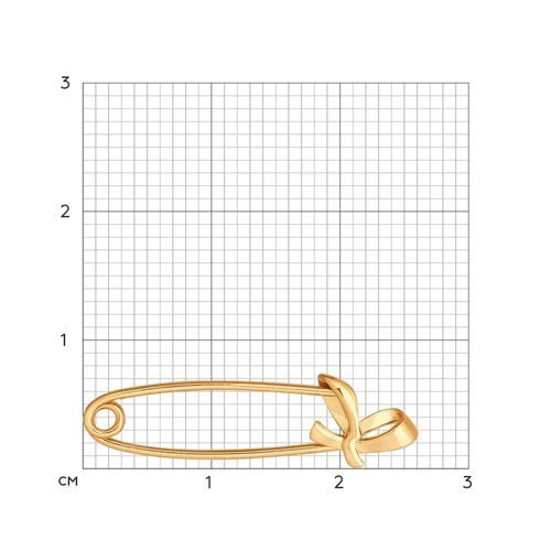 Брошь из золота (Арт.040163)