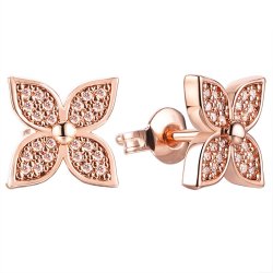 Серьги из серебра с фианитом (Арт.cz-e03840-x-g-x-x-w)