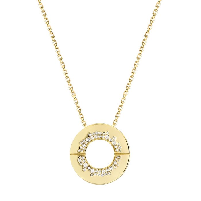 Ожерелье из серебра с фианитом (Арт.cz-n02989-x-l-x-x-w)