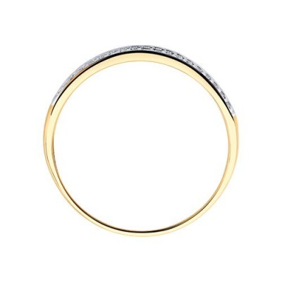Кольцо из золота с бриллиантами «Сияние линий» SOKOLOV (арт.1011545)