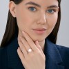 Кольцо серебряное с синтетическим жемчугом «Золотая Перлина» Соколов (арт.93-110-00099-2)