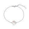 Браслет серебряный с жемчугом «Lucky Clover» Fresh Jewelry (арт.TC-B02028-X-W-PN-X-X)