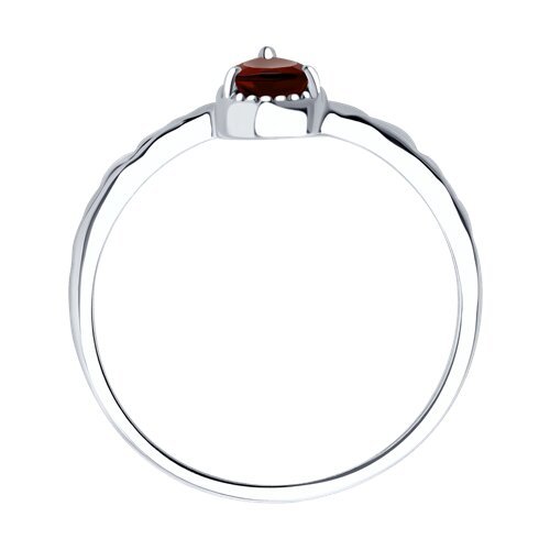 Кольцо из серебра с гранатом (Арт.92012084)