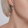 Серьги из серебра с агатами и фианитами (Арт.92022825)