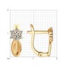 Серьги из серебра с фианитами (Арт.93020482)