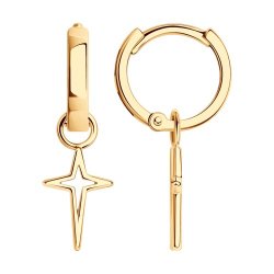 Серьги из золоченого серебра (Арт.93021180)