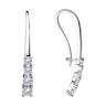 Серьги из серебра с фианитами (Арт.94-120-00866-1)