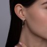 Серьги из золота с бриллиантами и эмалью (Арт.51-220-02749-1)