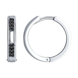 Серьги из серебра с фианитами (Арт.94-120-01632-1)