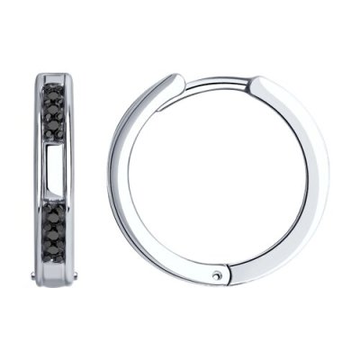 Серьги из серебра с фианитами (Арт.94-120-01632-1)