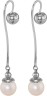 Серьги серебряные с жемчугом «Beautiful 35S» Rivoli (арт.AAS-10-10-35-S)