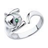 Кольцо из серебра с фианитами (Арт.94011327)