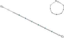 Браслет из серебра с куб. цирконием (Арт.afb-1-swr-6-s)