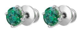 Серьги из серебра с куб. цирконием (Арт.afs-1-5-swr-8-s)