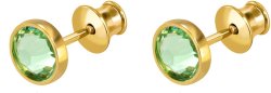Серьги из серебра с кристаллом swarovski (Арт.bds-5-ss30-45-g)