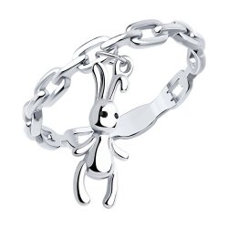 Кольцо из серебра с эмалью (Арт.94013733)
