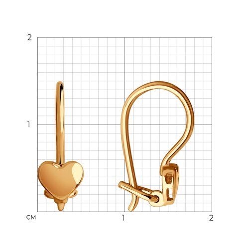 Серьги из золота (Арт.0200040)