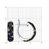 Серьги из серебра с фианитами (Арт.94022665)